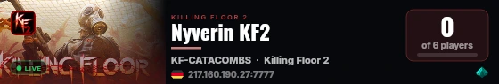 Nyverin KF2 live status badge