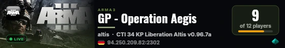 GP - Operation Aegis live status badge