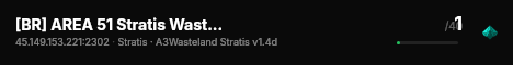 [BR] AREA 51 Stratis Wasteland live status badge