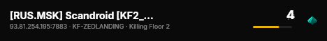 [RUS.MSK] Scandroid [KF2_#07] live status badge