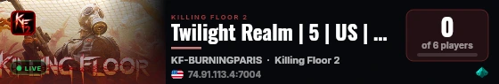 Twilight Realm | 5 | US | Twilight Turbo Survival live status badge