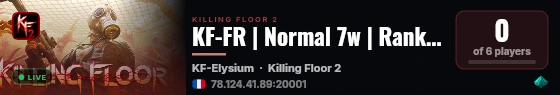 KF-FR | Normal 7w | Ranked Custom maps live status badge