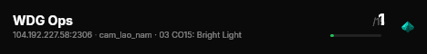 WDG Ops live status badge