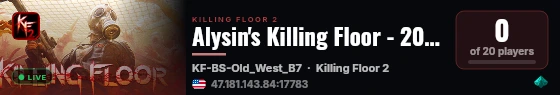 Alysin's Killing Floor - 20p Ranked/ENDLESS/HoE live status badge