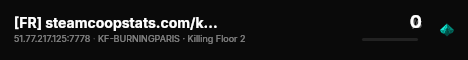 [FR] steamcoopstats.com/killingfloor2 - Server 3 live status badge