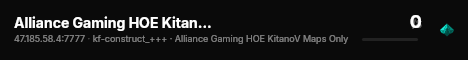 Alliance Gaming HOE KitanoV Maps Only live status badge