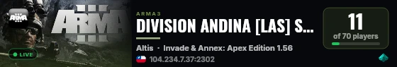 DIVISION ANDINA [LAS] SERVER 24/7 live status badge