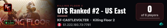 OTS Ranked #2 - US East live status badge