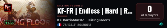 KF-FR | Endless | Hard | Ranked Custom maps live status badge