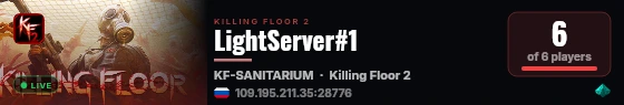 LightServer#1 live status badge