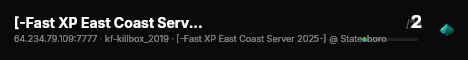 [-Fast XP East Coast Server 2025-] @ Statesboro live status badge