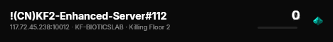 !(CN)KF2-Enhanced-Server#112 live status badge