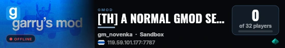 [TH] A NORMAL GMOD SERVER | incredible gassy live status badge