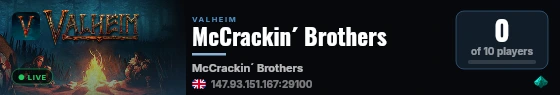 McCrackin´ Brothers live status badge