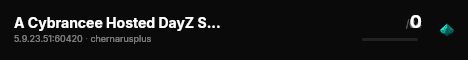 A Cybrancee Hosted DayZ Server live status badge