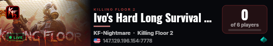 Ivo's Hard Long Survival Server live status badge