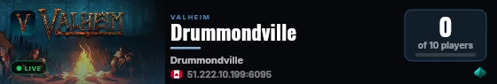 Drummondville live status badge