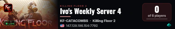 Ivo's Weekly Server 4 live status badge