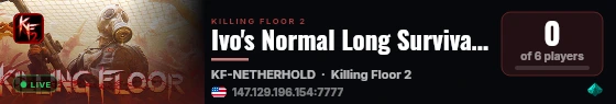 Ivo's Normal Long Survival Server live status badge