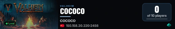 COCOCO live status badge