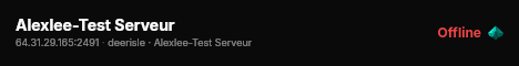 Alexlee-Test Serveur live status badge