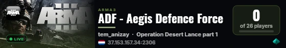 ADF - Aegis Defence Force live status badge