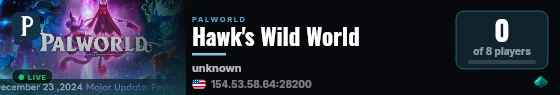 Hawk's Wild World live status badge