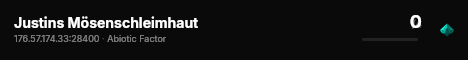 Justins Mösenschleimhaut live status badge