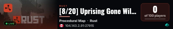 [8/20] Uprising Gone Wild - 10x|Kits|Events|Auto T1 BPs|TP|Inst live status badge