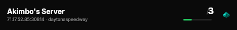 Akimbo's Server live status badge