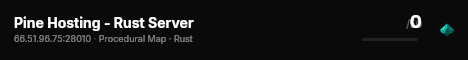 Pine Hosting - Rust Server live status badge