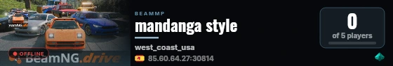 mandanga style live status badge