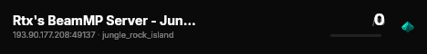 Rtx's BeamMP Server - Jungle Rock Island live status badge
