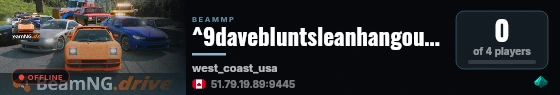 ^9davebluntsleanhangout^f live status badge