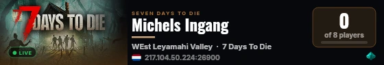 Michels Ingang live status badge
