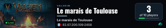 Le marais de Toulouse live status badge