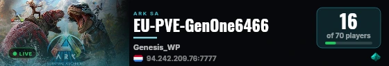 EU-PVE-GenOne6466 live status badge