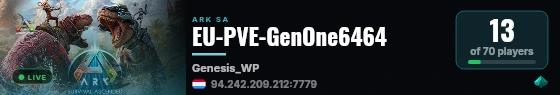 EU-PVE-GenOne6464 live status badge