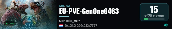 EU-PVE-GenOne6463 live status badge