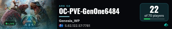 OC-PVE-GenOne6484 live status badge