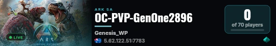 OC-PVP-GenOne2896 live status badge