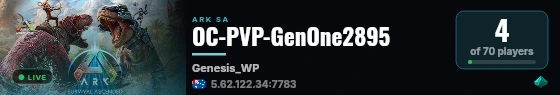 OC-PVP-GenOne2895 live status badge