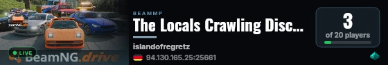 The Locals Crawling Discord https://discord.gg/localscrawling live status badge