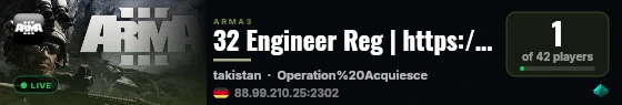 32 Engineer Reg | https://discord.gg/XPSzFUpsgN live status badge