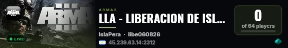 LLA - LIBERACION DE ISLA PERA // LEGIONLATINOAMERICANA.COM live status badge