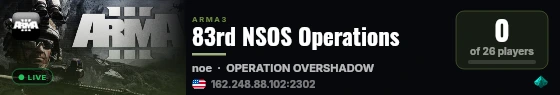 83rd NSOS Operations live status badge