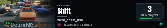 Shift live status badge