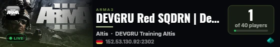 DEVGRU Red SQDRN | Defense Testing Activity live status badge