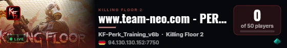www.team-neo.com - PERK TRAINER live status badge