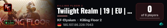 Twilight Realm | 19 | EU | Twilight Turbo Survival live status badge
